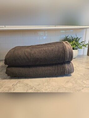 Restoration Hardware Charcoal Throw Blankets Set Of 2 Cozy Bedding Quilts